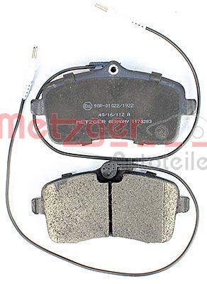 METZGER 1170283 Bremsbelagsatz, Scheibenbremse
